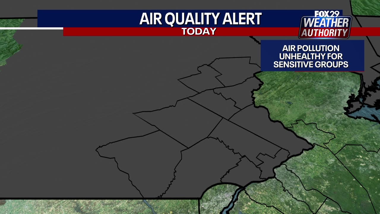 Air Quality Alert issued for Philadelphia area as wildfire smoke moves in