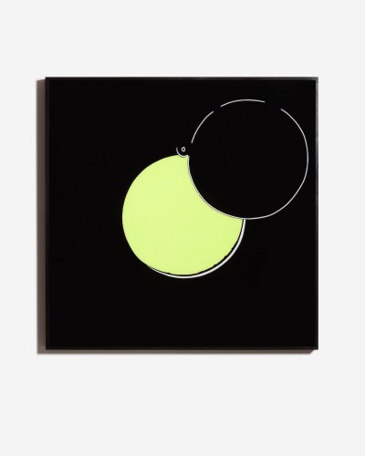 A painting of an opened peephole.