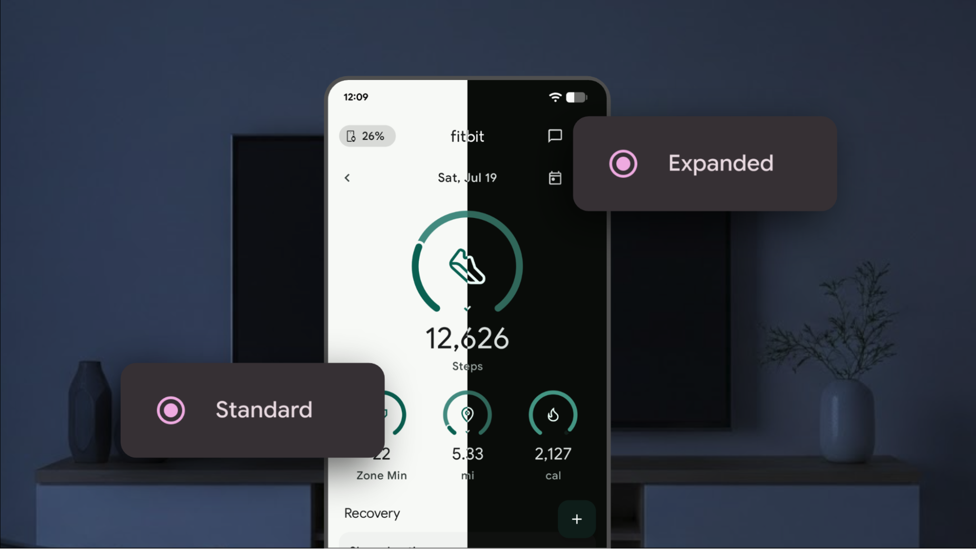 android 16 dark theme expanded option