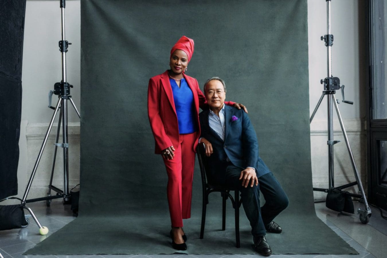 Angélique Kidjo and Yo-Yo Ma 2025 press photo