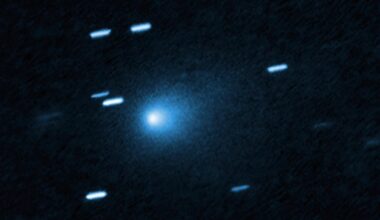 A comet going 130,000 mph is visiting our solar system from another star. The Hubble telescope just took its picture.