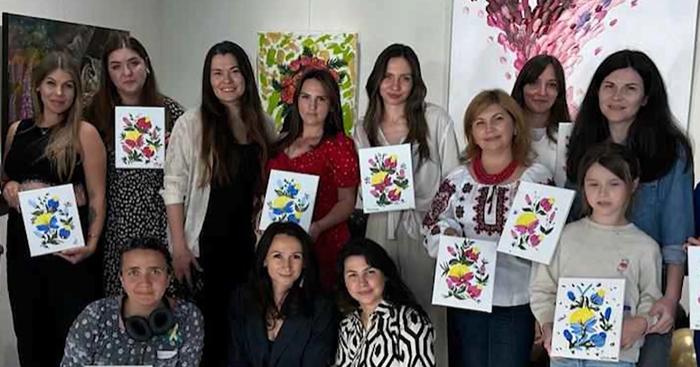 Ukrainian artist's Dallas exhibit blends beauty, resilience