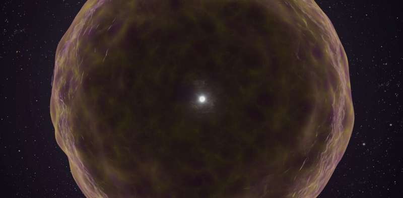 Astronomers have glimpsed the core of a dying star – confirming theories of how atoms are made