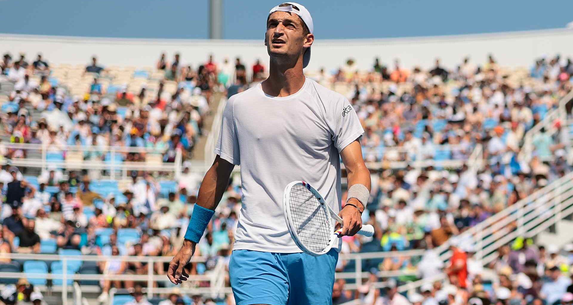 Terence Atmane lost to Jannik Sinner in the semi-finals at the Cincinnati Open on Saturday.