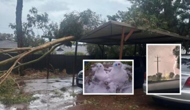 Wild storms and weather leaves 14,000 Perth homes without power and 60 emergency calls