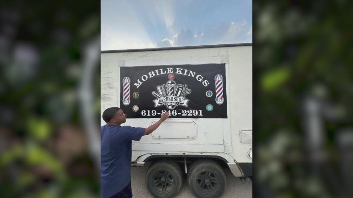 Retired Marine seeks answers after mobile barbershop theft