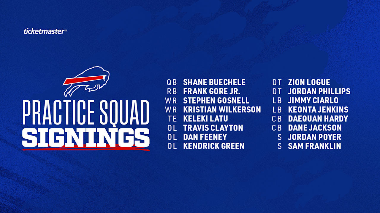 Bills sign 16 players to practice squad - Buffalo Bills