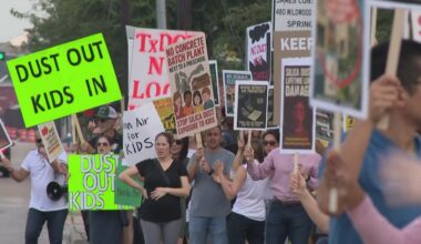 Houston parents say concrete batch plant threatens their childrens' health