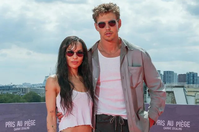 Edward Berthelot/Getty Zoë Kravitz and Austin Butler in Paris on Aug. 21, 2025