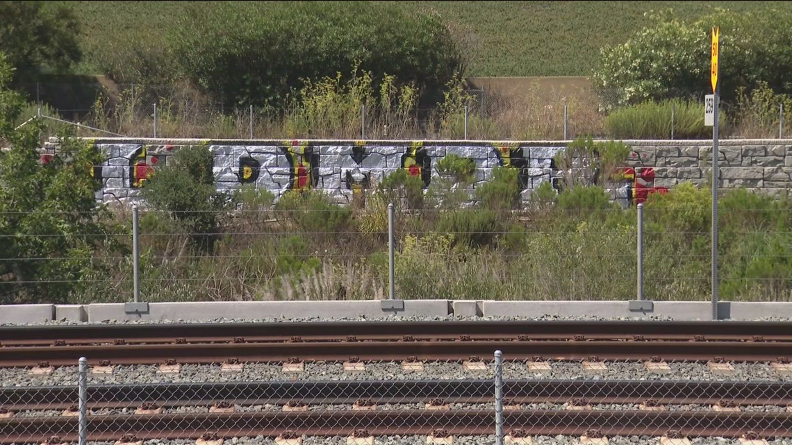 Residents frustrated over graffiti near Morena Boulevard