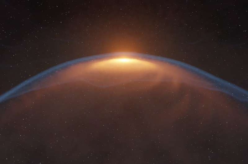 Baby star sets off explosion, gets caught in blast