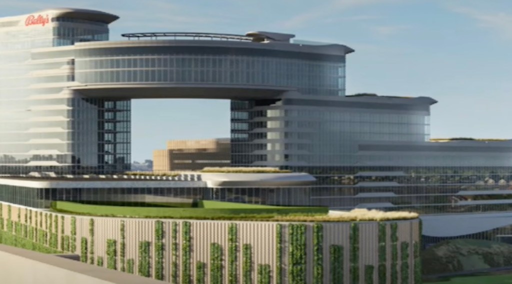 Rendering of Bally's Bronx golf and entertainment complex.