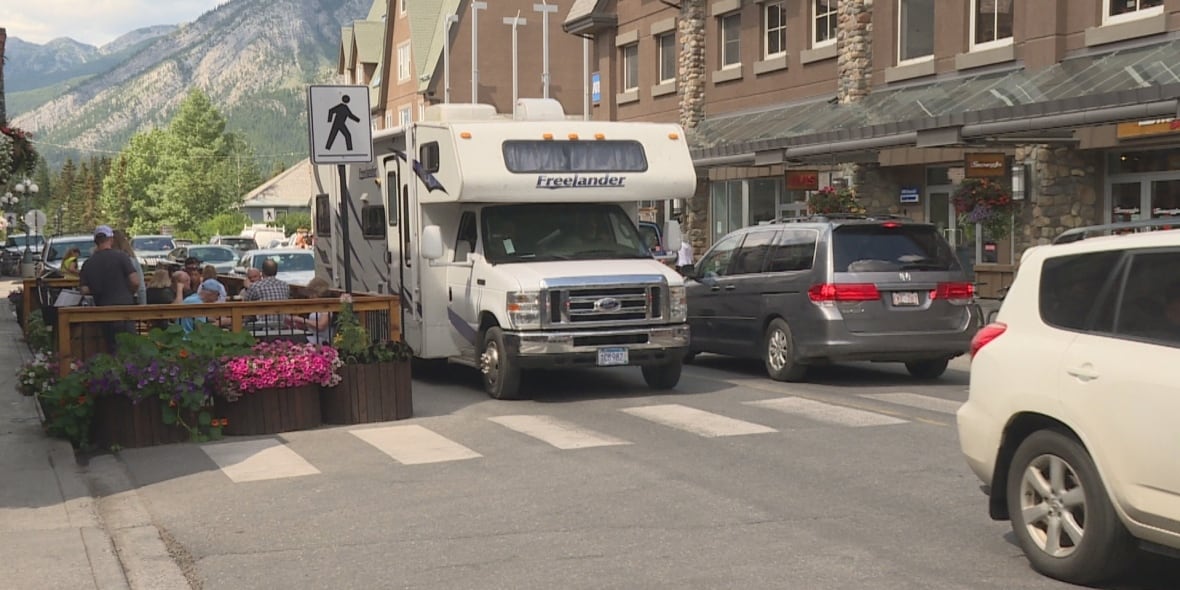 The Town of Banff is known as a popular tourist spot, leading to traffic congestion and parking issues.