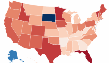 Map Shows States Where Bankruptcies Are Surging