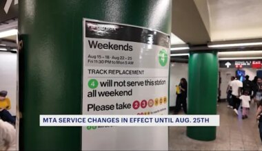 Major weekend subway changes impact 4, 5, and 6 trains