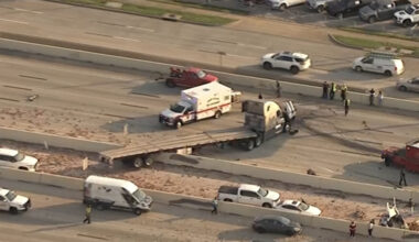 Highway 290 crash shuts down lanes near West Rd; Life Flight called