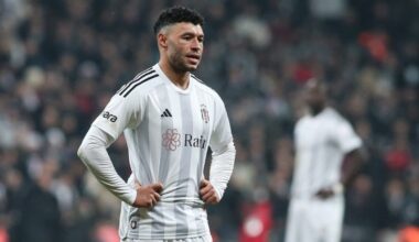 ISTANBUL, TURKEY - DECEMBER 9: Alex Oxlade-Chamberlain of Besiktas looks on during the Turkish Super League match between Besiktas and Fenerbahce a...