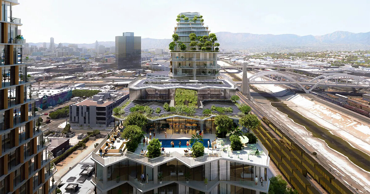 BIG's 670 mesquit mixed-use development approved by los angeles city council