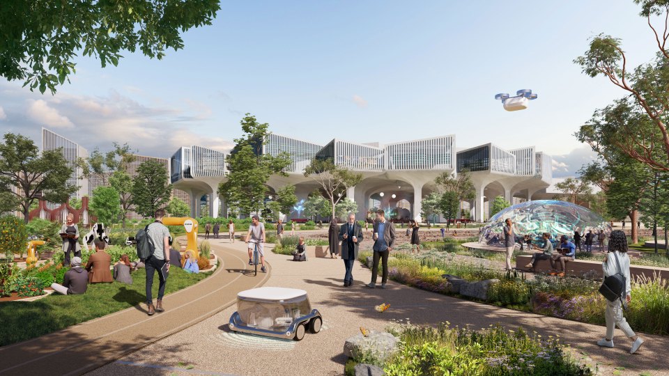 Illustration of Telosa, a sustainable city design.