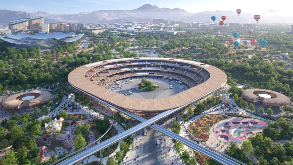 Illustration of Telosa, a sustainable city design.