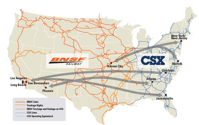 BNSF partners with Florida railroad for nationwide freight service