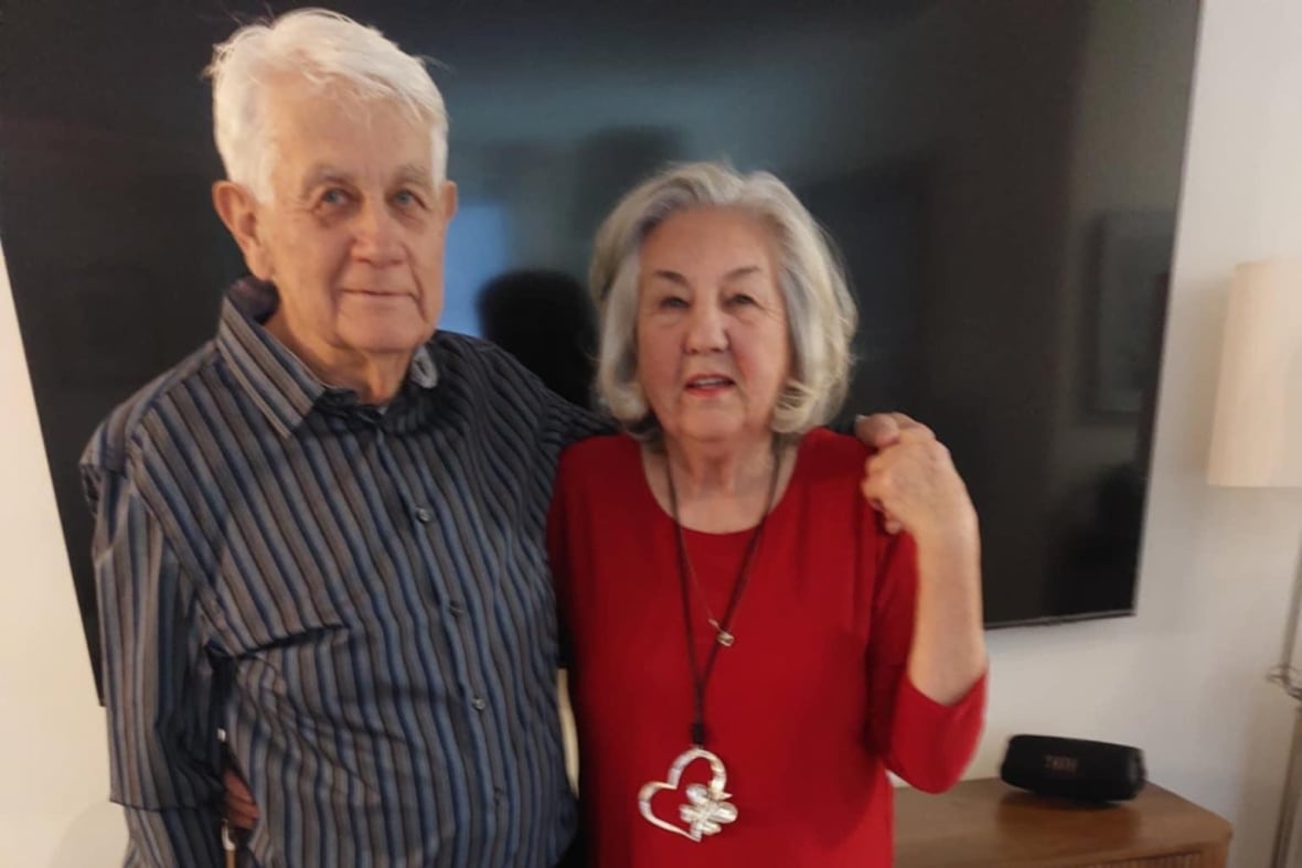 A couple is pictured together