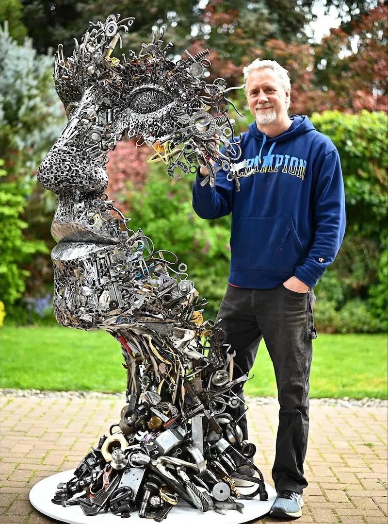 Scrap Metal Sculptures by Brian Mock