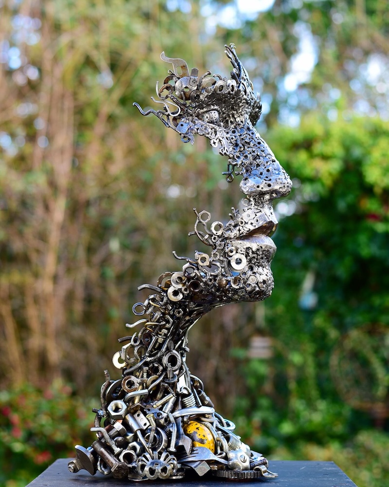 Scrap Metal Sculptures by Brian Mock