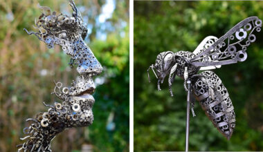 Sculptures Made Only of Scrap Metal Embody Resourcefulness