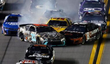 Denny Hamlin says Bubba Wallace at fault for pileup crash: "Not clear"