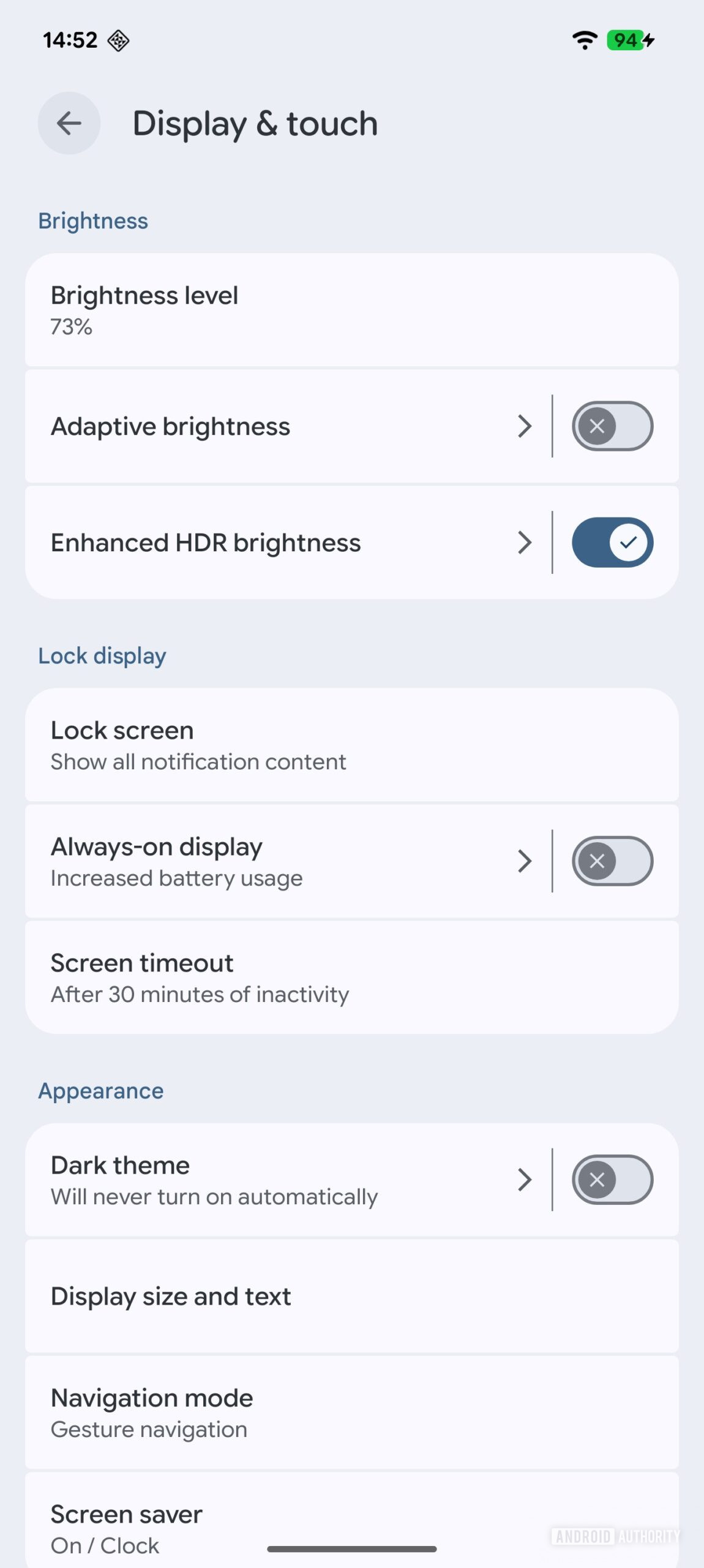 canary hdr controls 1