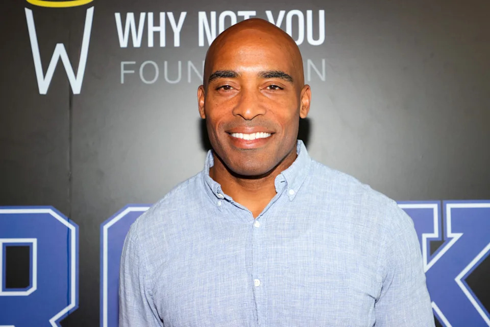 NEW YORK, NEW YORK - JUNE 24: Tiki Barber attends as Russell Wilson & Ciara Launch 3Brand At Rookie USA Flagship on June 24, 2021 in New York City. (Photo by Theo Wargo/Getty Images)Theo Wargo&sol;Getty Images