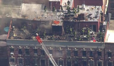 Upper East Side fire erupts on roof of building in NYC