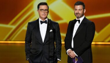 Jimmy Kimmel buys Emmy campaign billboard… for Stephen Colbert