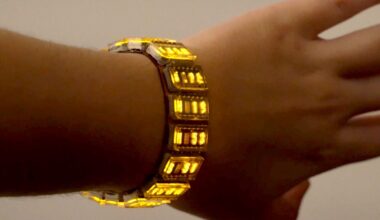 This Cyberpunk Watch with a Wraparound-display looks like a Matrix Accessory brought to life