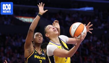 Sex toy thrown onto court during WNBA match between LA Sparks and Indiana Fever
