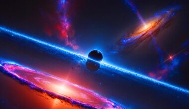 Illustration of two novel theories exploring dark matter origins through a mirror world and early universe horizon.