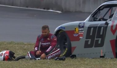 Matt DiBenedetto's feet "engulfed in flames" in frantic escape
