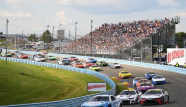 A generic image of a NASCAR Cup Series race at Watkins Glen