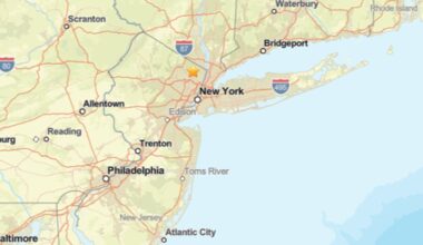 Earthquake near Hillsdale, NJ on Tuesday reportedly felt in NYC