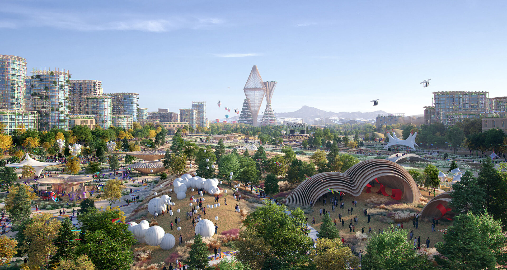 Glimpse inside the new $400b US city with futuristic cable cars & bizarre skyscrapers - it will be bigger than Manhattan