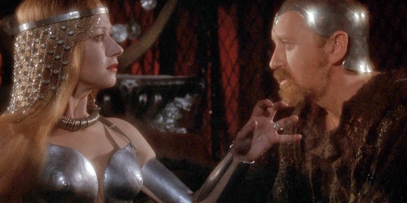 Morgana le Fay seduces Merlin in Excalibur.