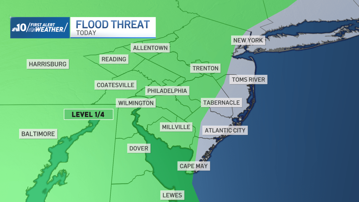 Storms may bring downpours, flooding to Philly region – NBC10 Philadelphia
