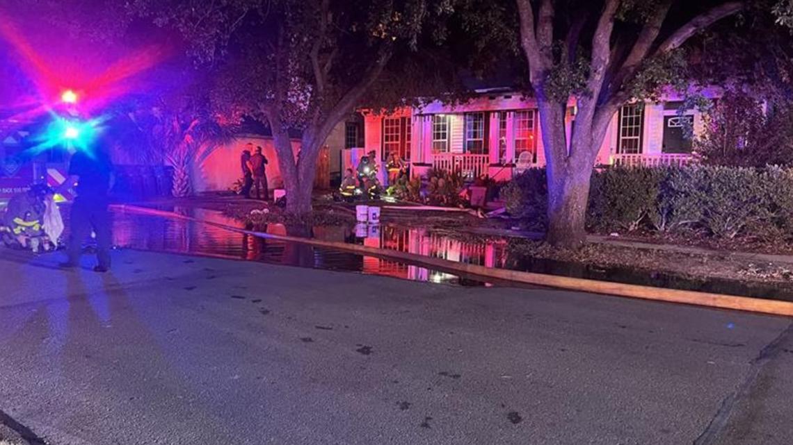 Fire engulfs home near San Antonio College