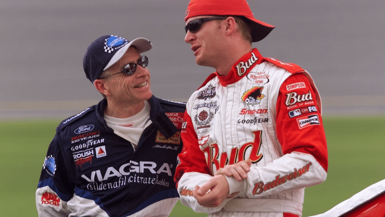 NASCAR team owner Dale Earnhardt Jr. during practice for the Daytona 500 at Daytona International Speedway.