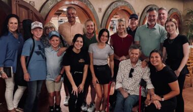 Randy Travis visits Joe T. Garcia's in Fort Worth in North Texas
