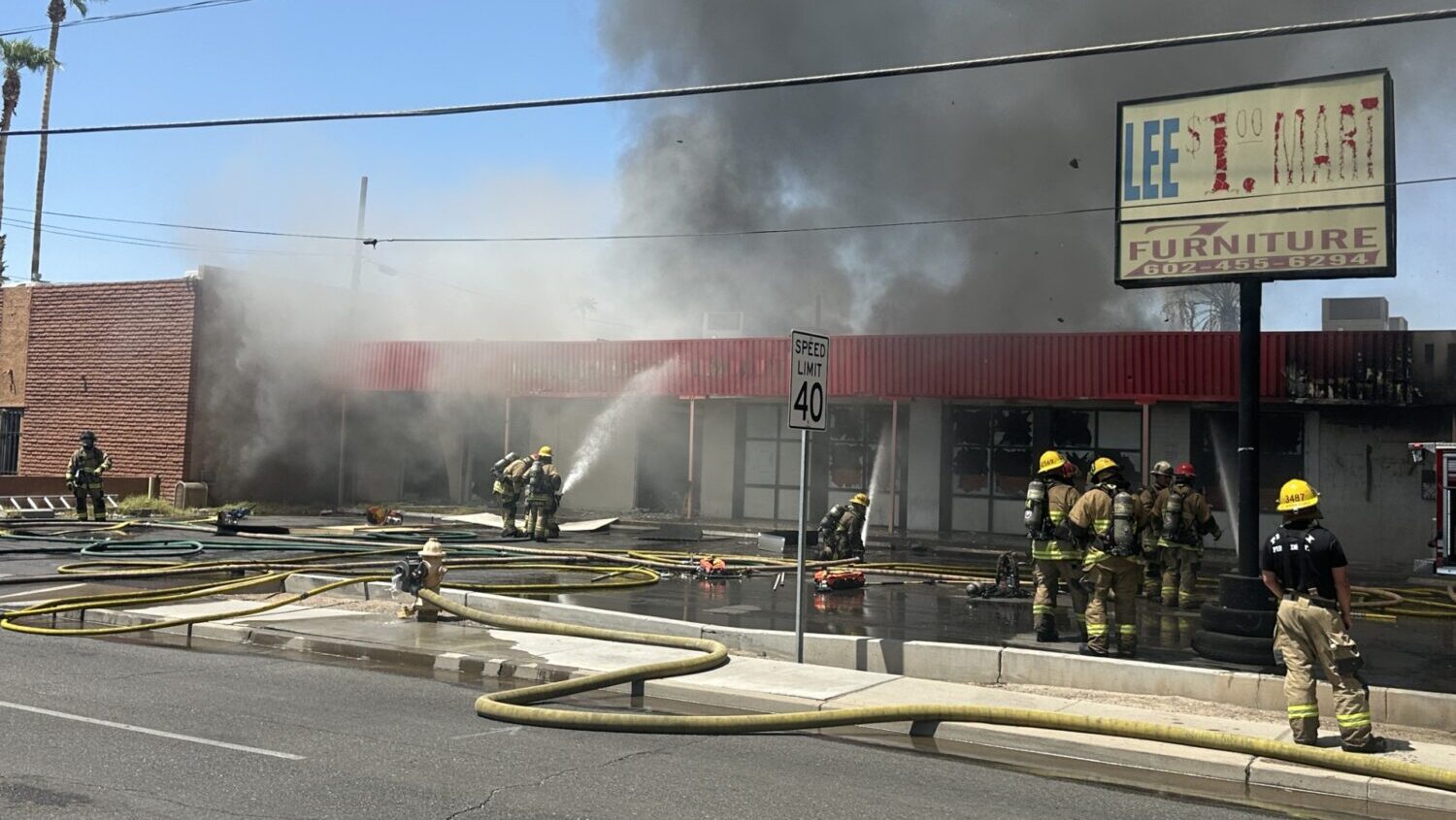 firefighter injured head Phoenix...
