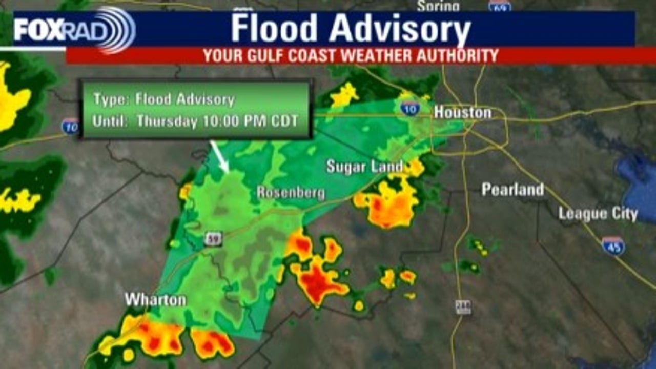 Houston weather: Flood advisory issued for Austin, Fort Bend, Harris, Waller, Wharton