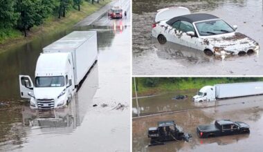 NYC flooding traps semi-truck, submerges multiple vehicles on Queens highway as Gov. Hochul declares state of emergency