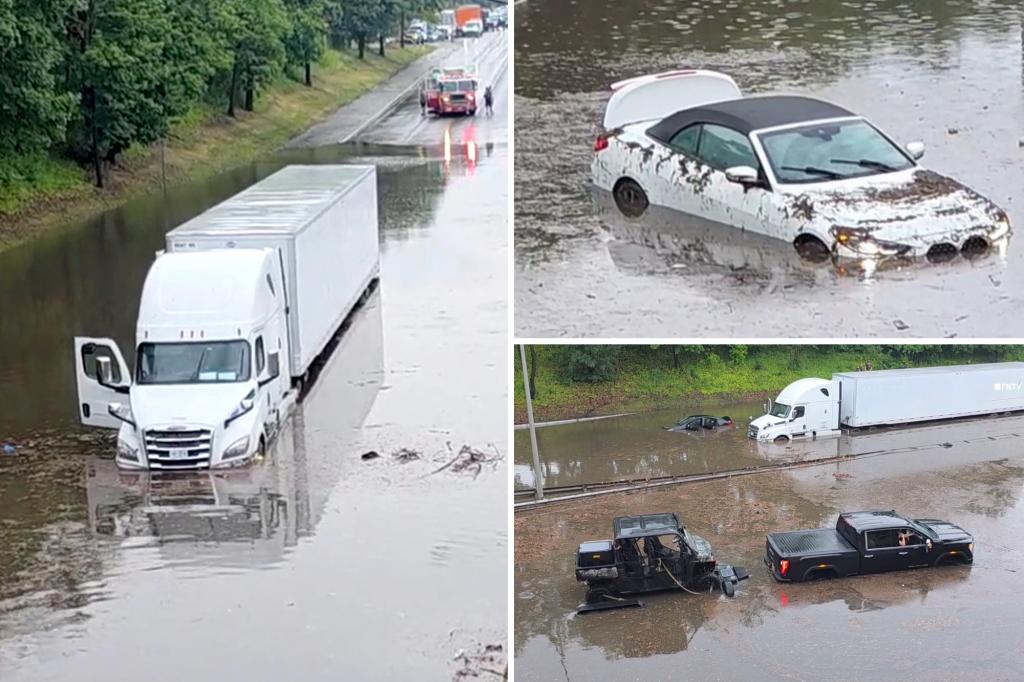 NYC flooding traps semi-truck, submerges multiple vehicles on Queens highway as Gov. Hochul declares state of emergency